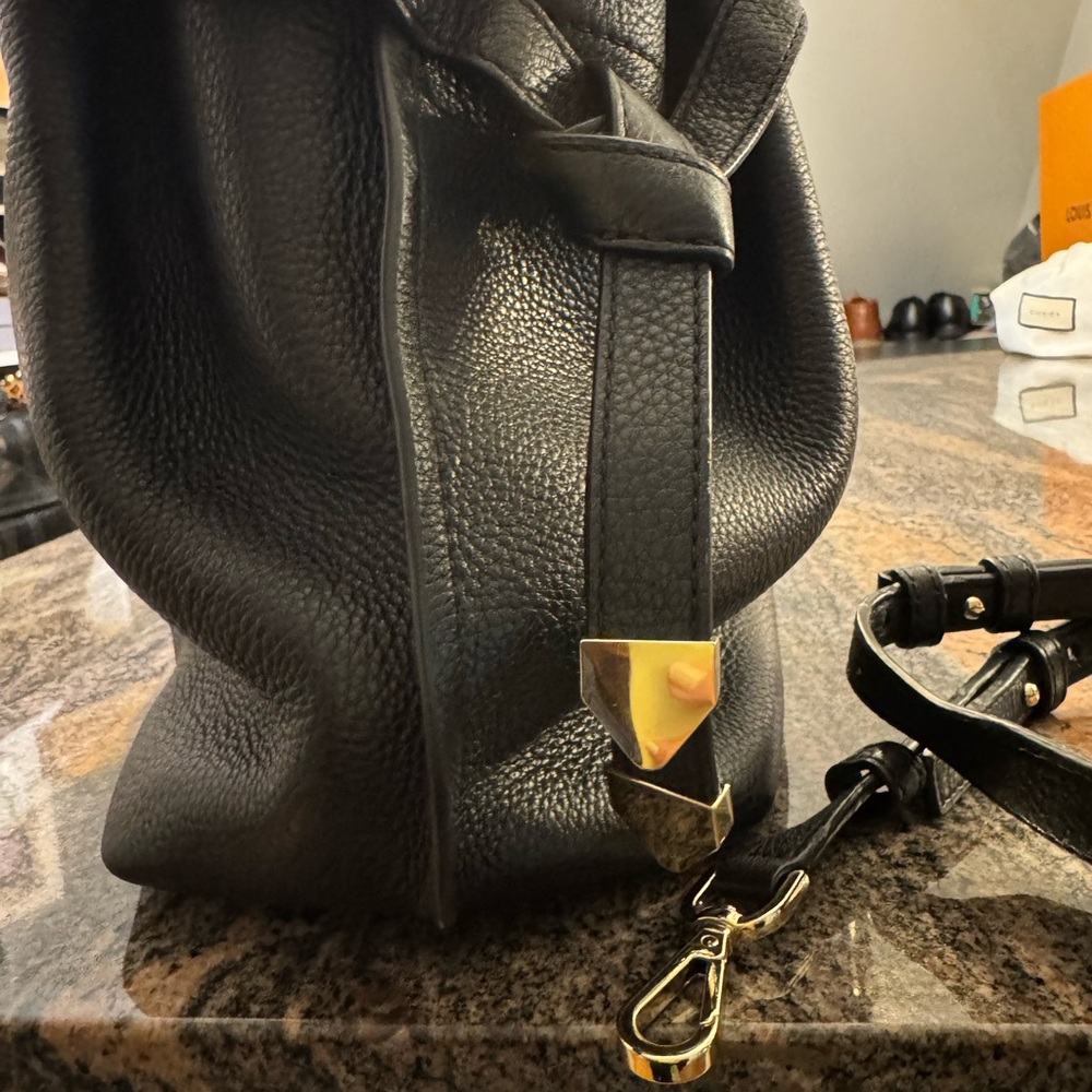 Michael Kors Black Pebbled Leather Shoulder Bag - Picture 3 of 3